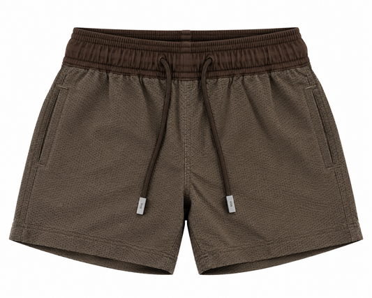 Pier St Barth - Pier Men’s Swim Shorts, Amber Crush