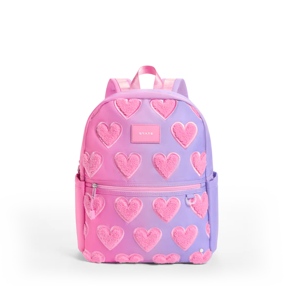 State - Ombré Fuzzy Hearts Kane Backpack
