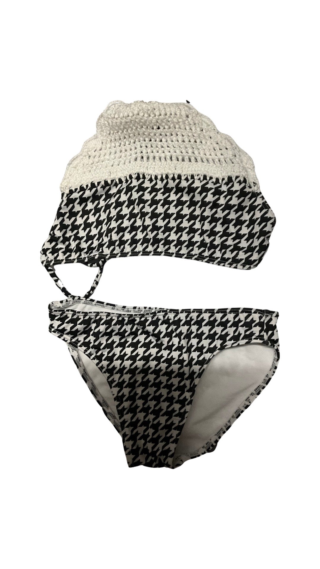 Planet sea houndstooth bikini