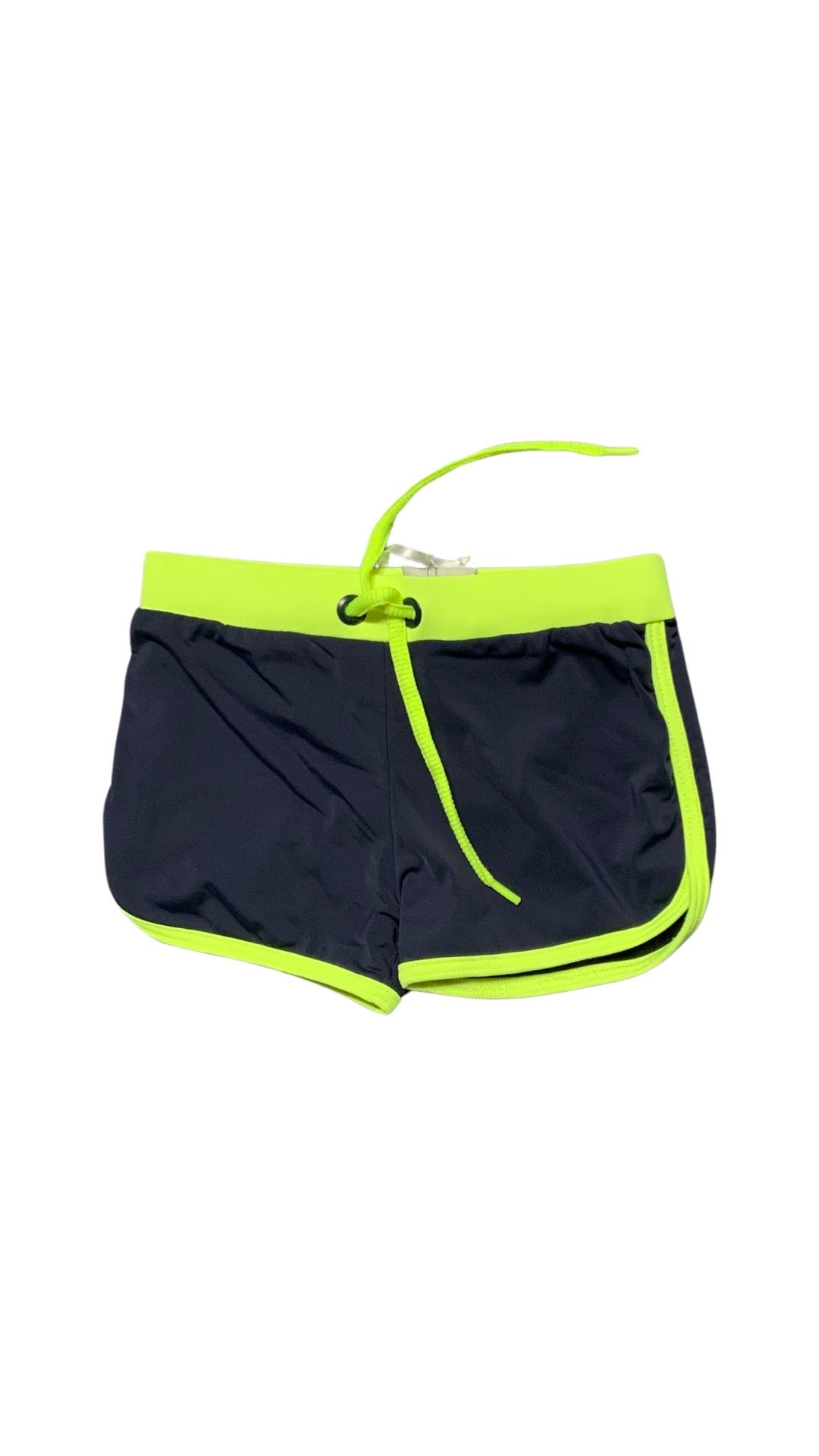 Planet sea navy/neon yellow tight bathing suit