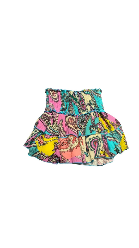 Flowers by Zoe  colorful ruched skirt