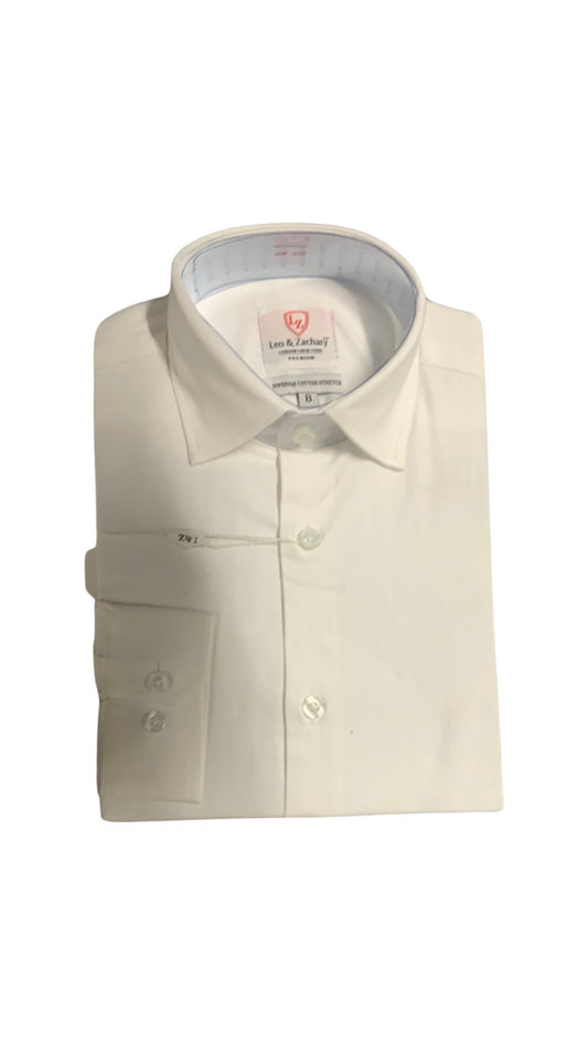 Leo and Zach dress shirt white