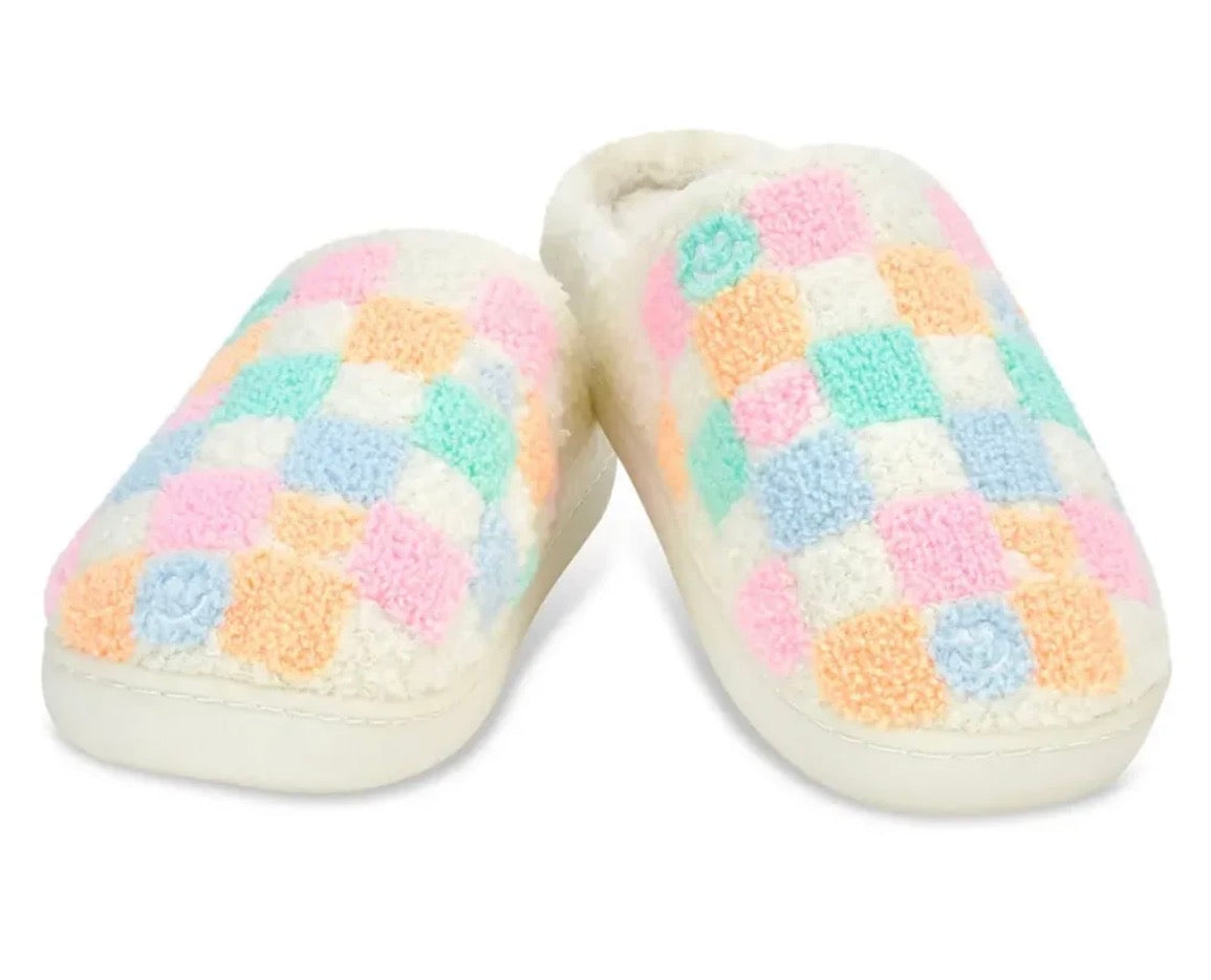 ISCREAM - PRETTY SMILE CHECK SLIPPERS