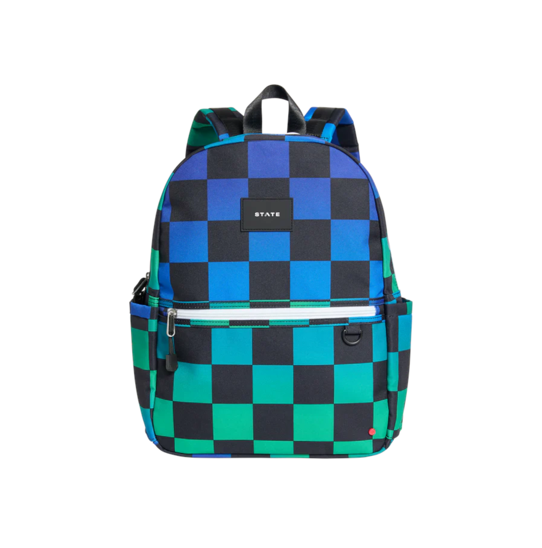 STATE Blue Checkerboard Kane Kids Travel Bag