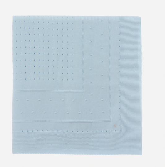 Patachou - Baby Blue Tricot Blanket