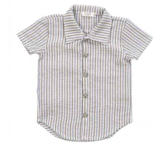 COZII - Short Sleeve Striped Shirt