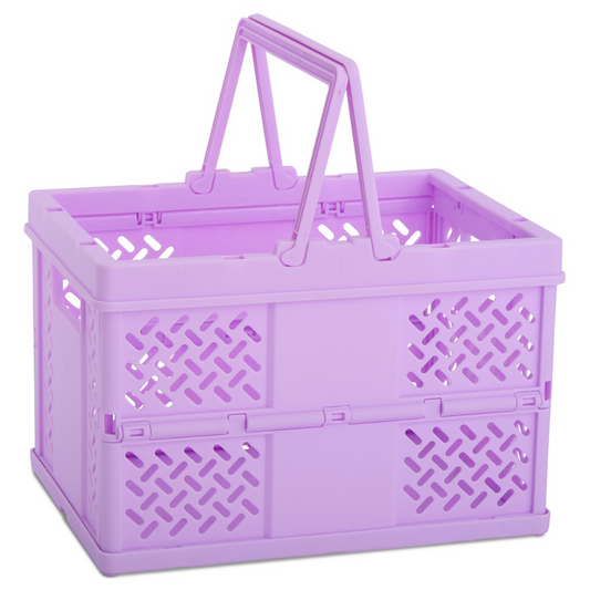 IScream Small Lavender Foldable Storage Crate | Shop now!