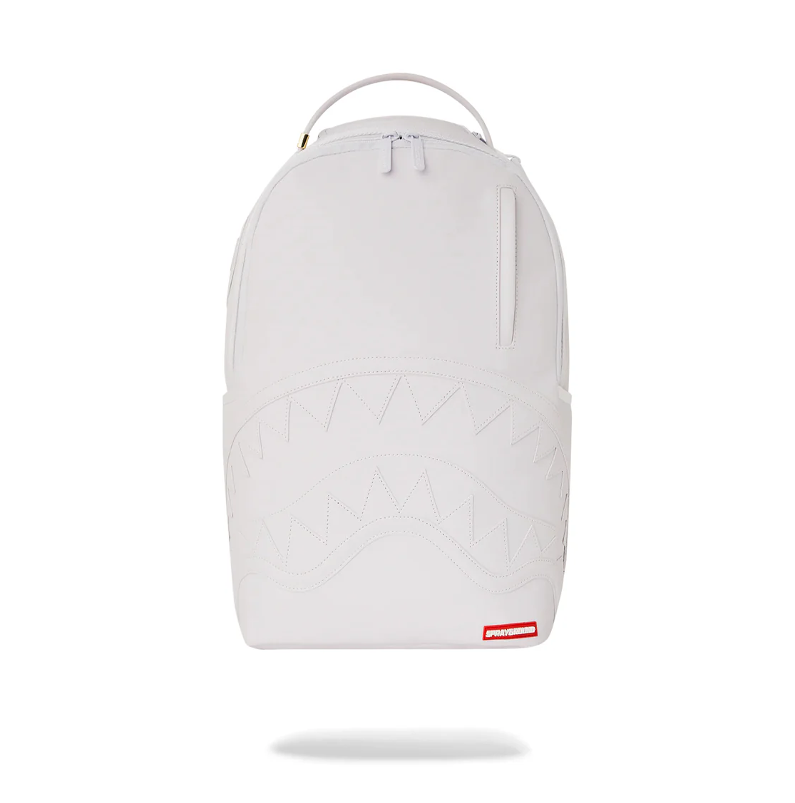 White Sprayground Backpack - WHITE SHARK DLXSV BACKPACK (B6091)