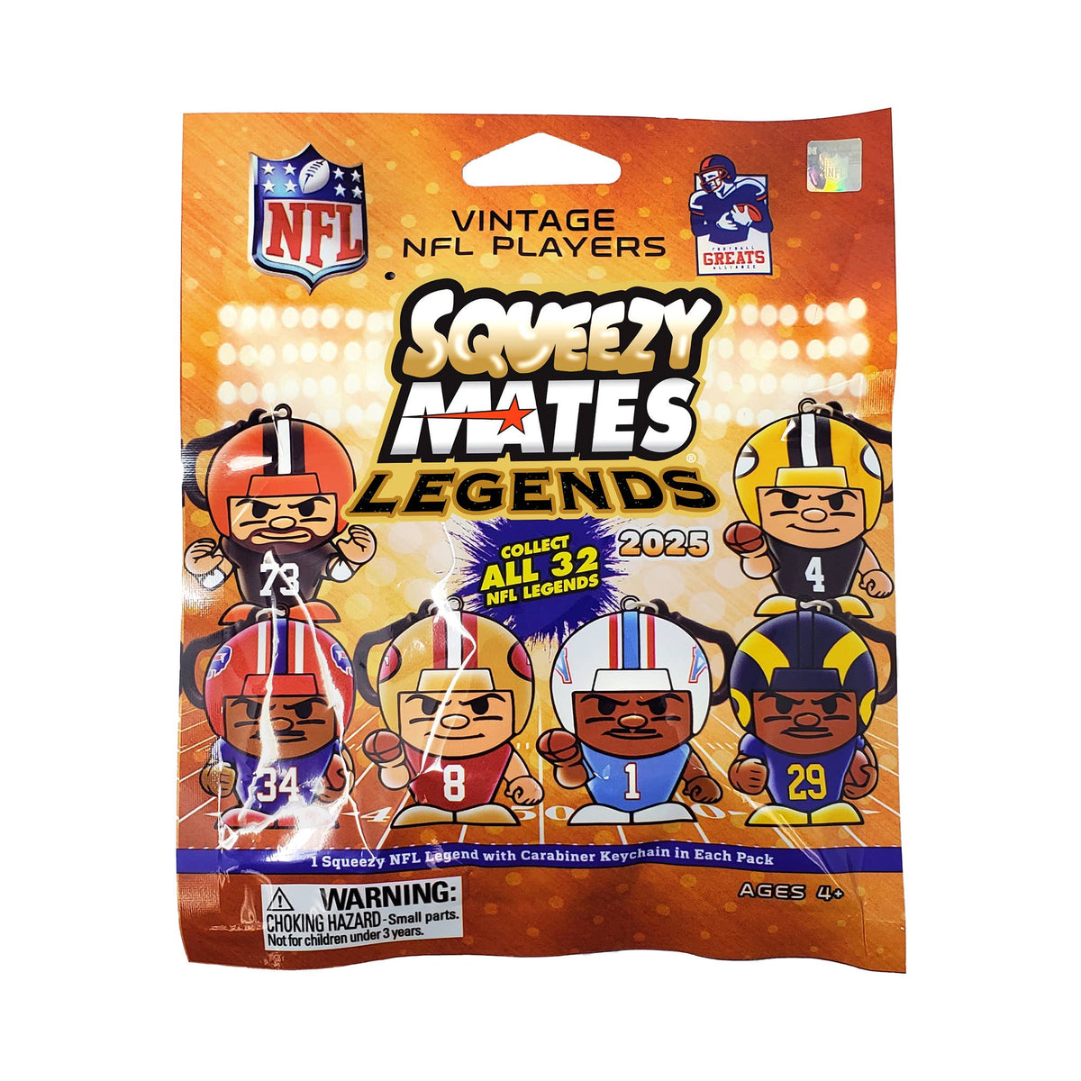Party Animal - NFL SqueezyMates Legends Gravity Feed Display