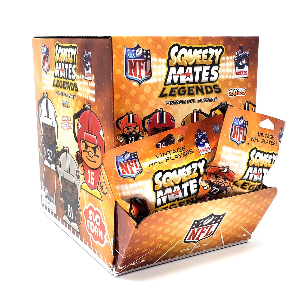 Party Animal - NFL SqueezyMates Legends Gravity Feed Display