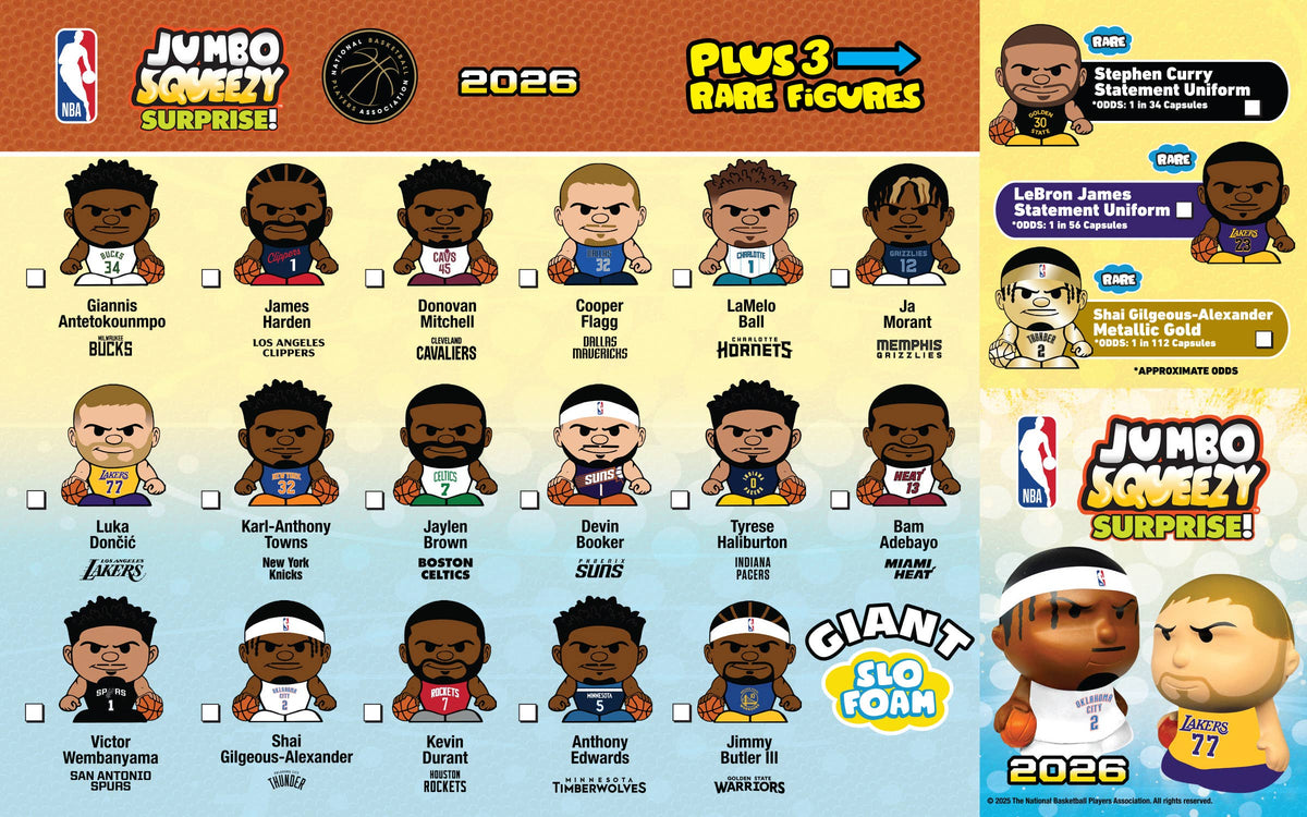 Party Animal - NBA Jumbo Squeezy Capsule Display