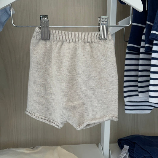 Paz Rodriguez knit newborn bloomers linen