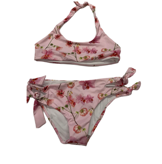 Sub Marine pink orchids bikini