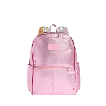 STATE Pink/ Silver Kane Double Pocket Large Backpack (X2364486684)