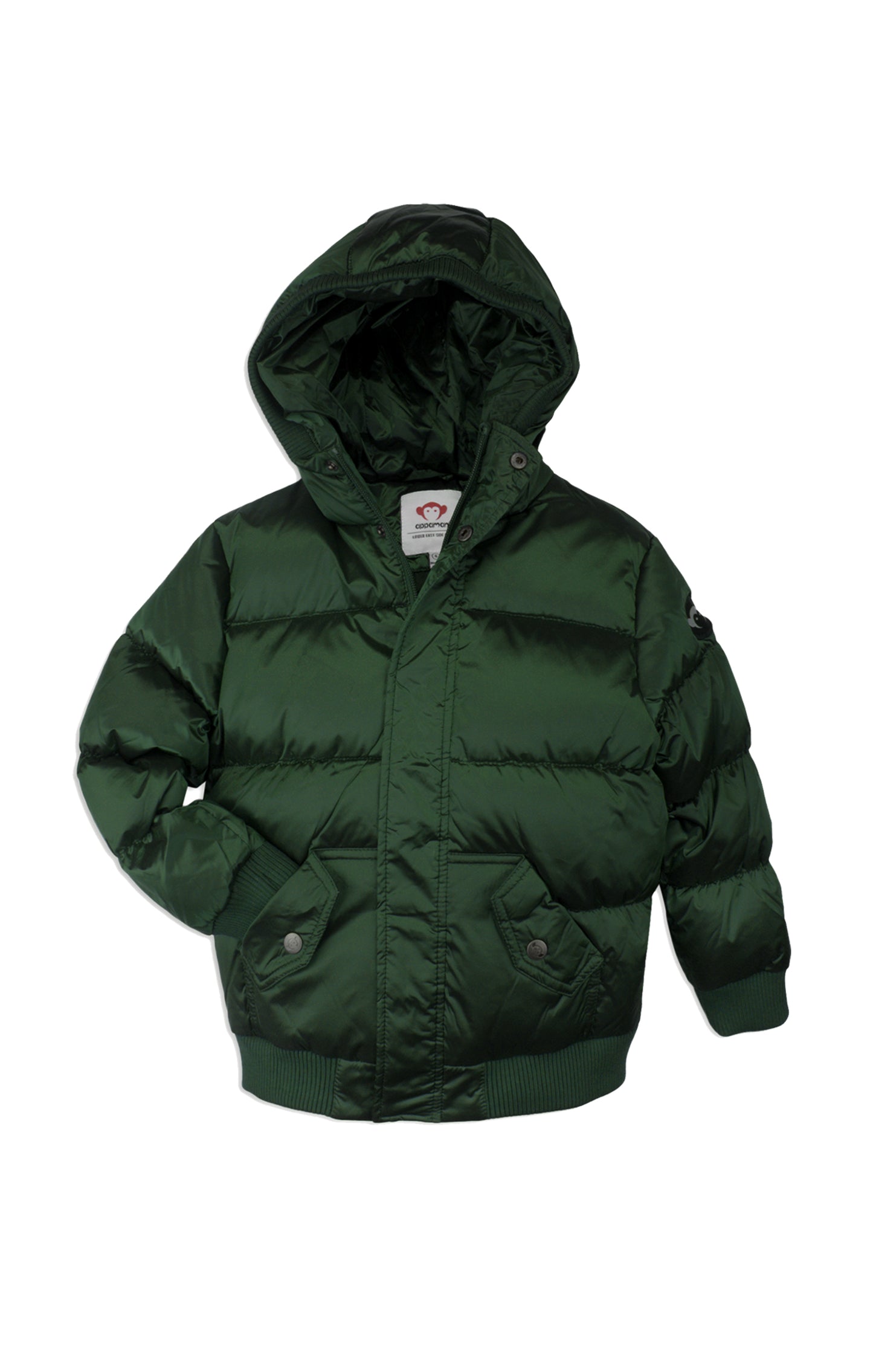 Appaman puffer winter jacket in green