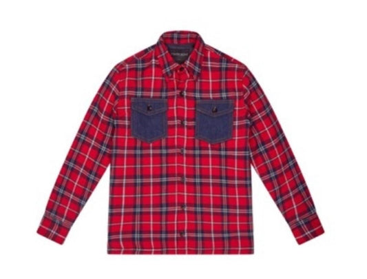 IIMJ Lille Red Flannel Shirt/Coat