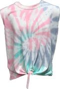 Vintage Havana Tie Dye Tie Front Tank