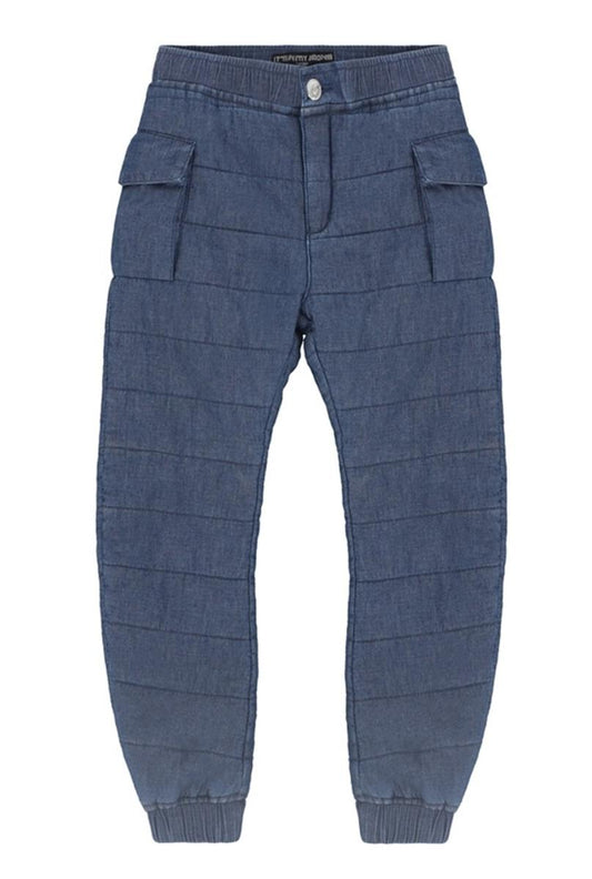 IIMJ Wiz Dark Wash Quilted Denim Soft Jogger