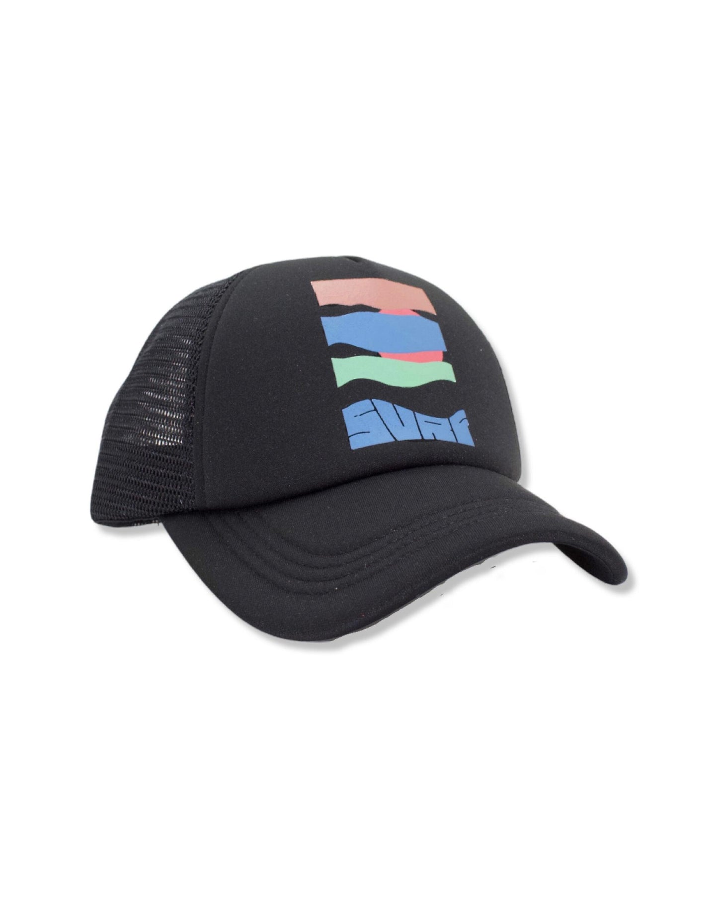 Feather 4 Arrow Black Surf Trucker Hat