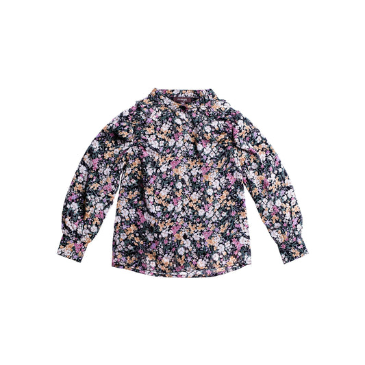 Imoga Girls Cameron Floral Button Down Blouse