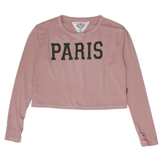 T2Love Long Sleeves Paris Boxy Tee with Thumbhole