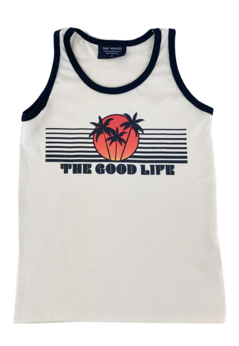 Tiny Whales The Good Life Tank Natural/Black