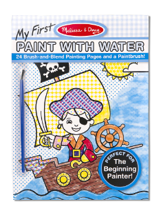 Melissa & Doug My First Paint With Water Kids' Art Pad With Paintbrush