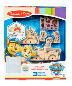 Melissa & Doug Paw Patrol Wooden Craft Kit - Vehicles