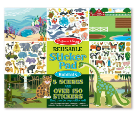 Melissa & Doug Reusable Sticker Pad - Habitats