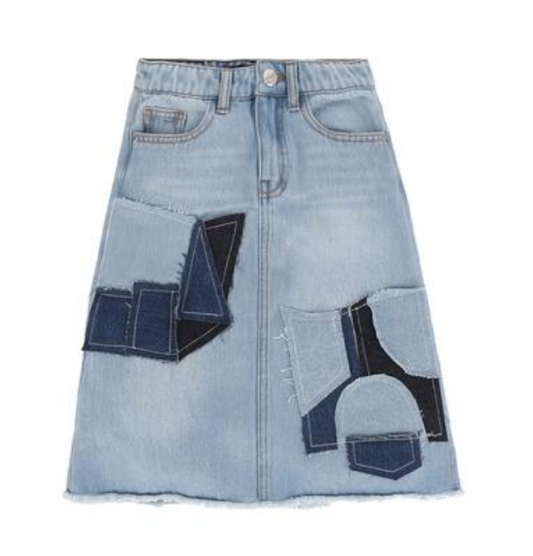 IIMJ Portobello Patchwork Denim Skirt