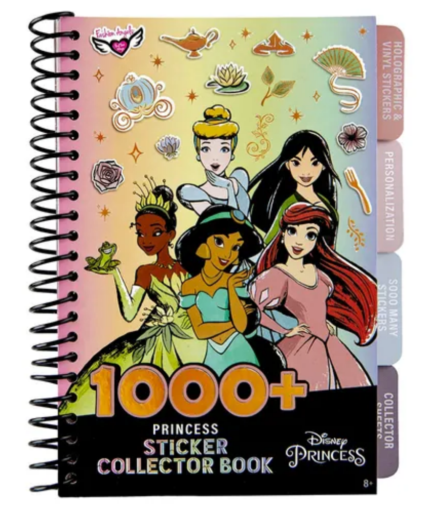 Fashion Angels DISNEY PRINCESS 1000+ Stickers & Collector Book