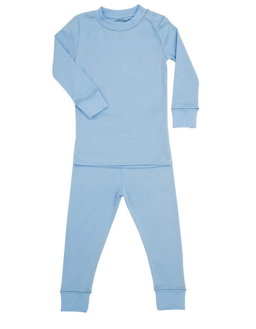 Noomie Boys Solid Blue Pajamas Shirt Set