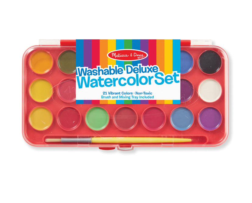 Melissa & Doug Deluxe Watercolor Paint Set (21 colors)