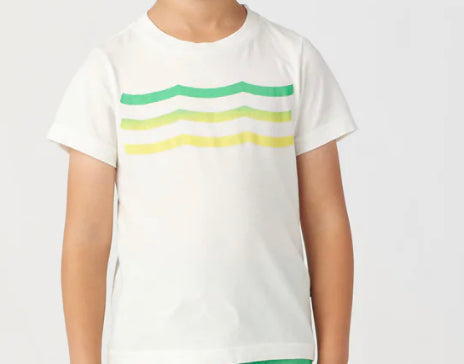 Sol Angeles Lime Waves Tee Shirt