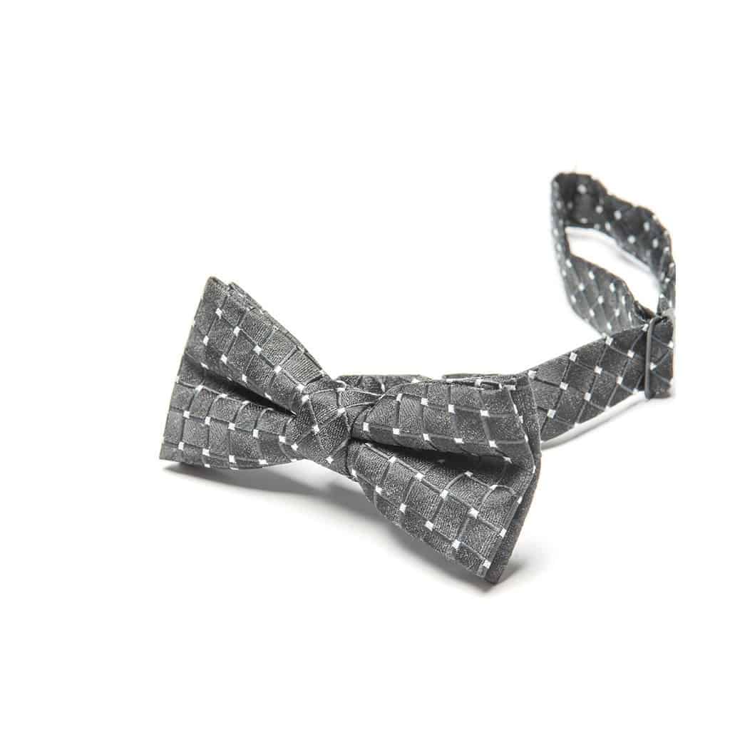 Appaman grey houndstooth bow tie