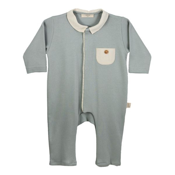 Baby GI Blue Footie With Pocket
