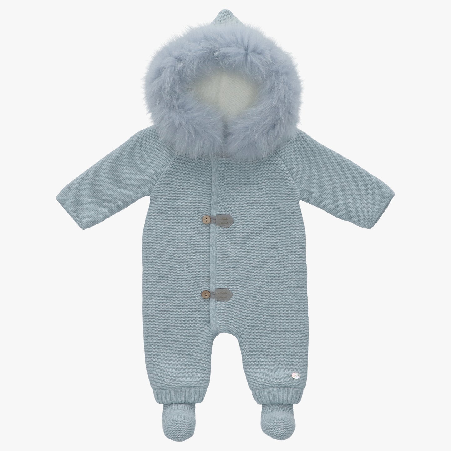 Martin Aranda Baby Winter Romper with Real Fur